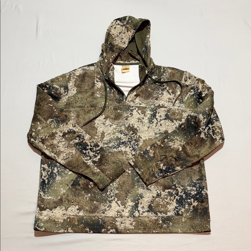 Men’s Redhead Strata Camouflage Zip Collared Hoodie Camo Size XL